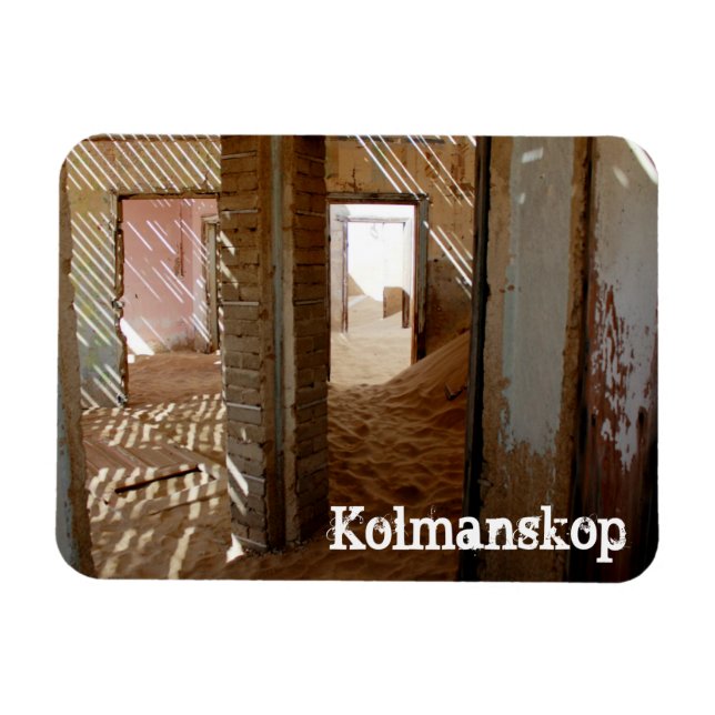 Íman Namíbia Kolmanskop House Dune Landscape Ghost Town (Horizontal)