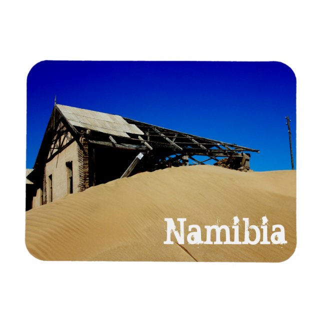 Íman Namíbia Kolmanskop House Dune Landscape Ghost Town (Horizontal)