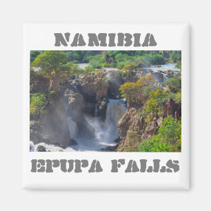 Íman Namíbia Kunene Rio Epupa cai na paisagem Baobás