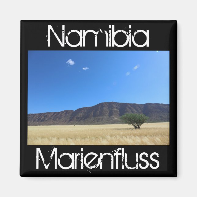 Íman Namíbia Marienfluss Savannah Paisagem natural (Frente)