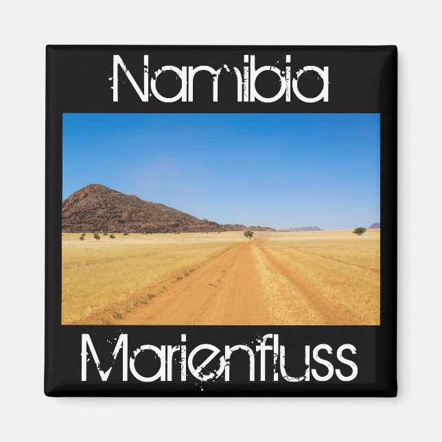 Íman Namíbia Marienfluss Savannah Paisagem natural (Frente)