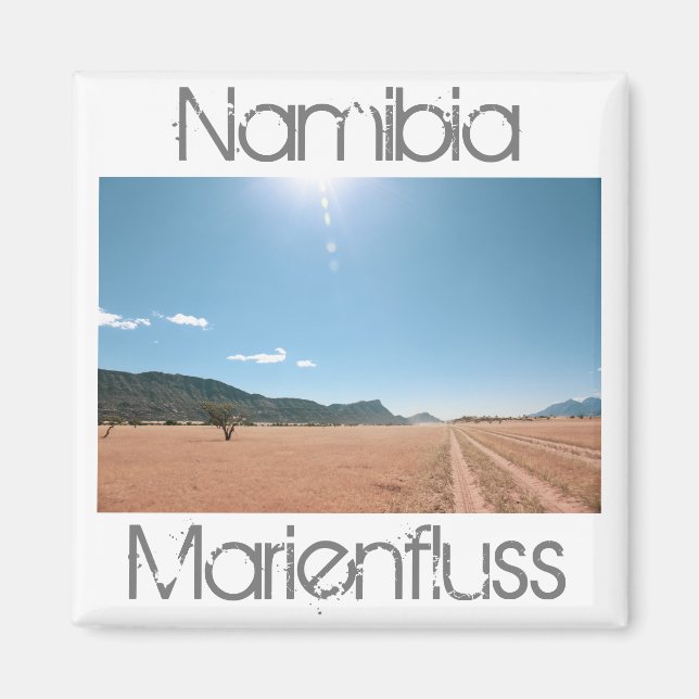Íman Namíbia Marienfluss Savannah Paisagem natural (Frente)