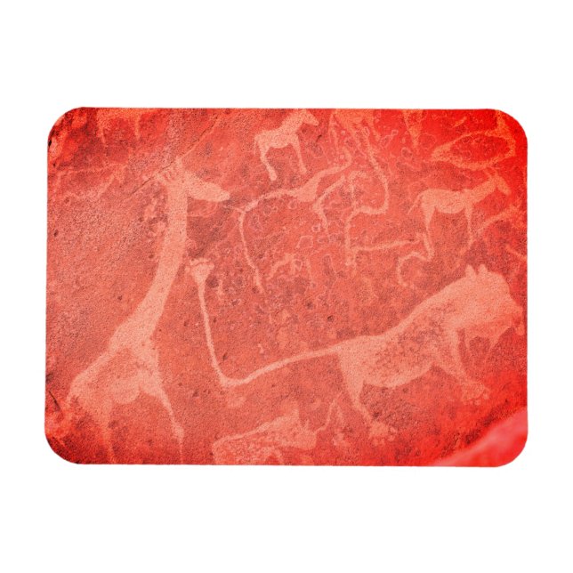 Íman Namíbia — pintura de arte rupestre (Horizontal)