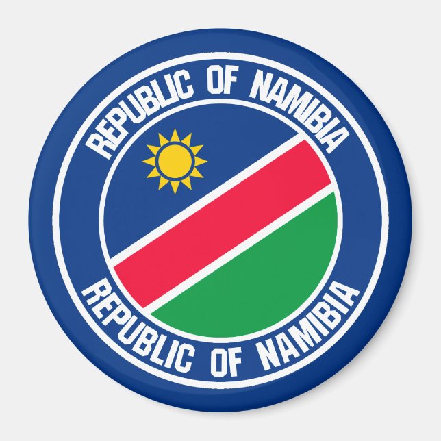 Íman Namíbia Round Emblem (Frente)