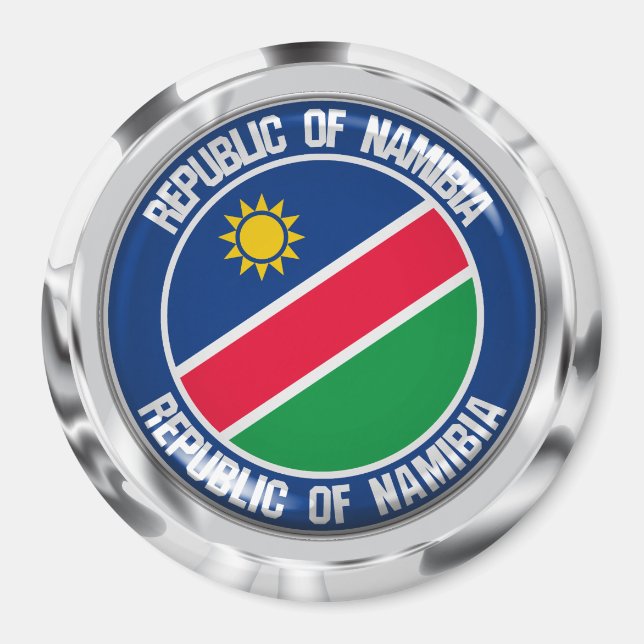 Íman Namíbia Round Emblem (Frente)