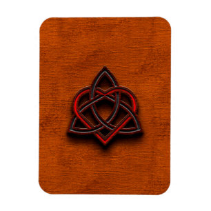 Íman Namorados Céltico Coração de Canvas de Coraçã