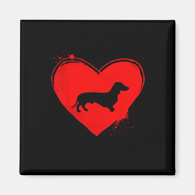Íman Namorados de Cão-de-Dachshund (Frente)