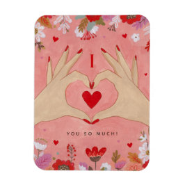 Íman Namorados de Sinais de Amor com Mãos bonito