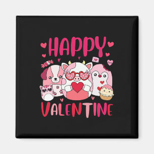 Íman Namorados Feliz Esquadrão Esquadrão Oferece Bonito