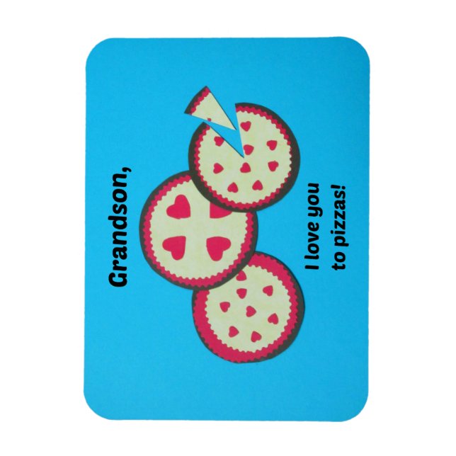 Íman Namorados para neto - humor de pizza (Vertical)