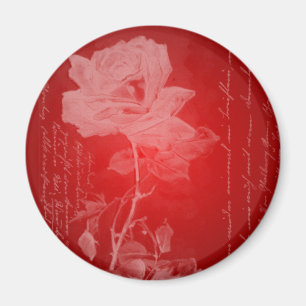 Íman Namorados rosa vermelha
