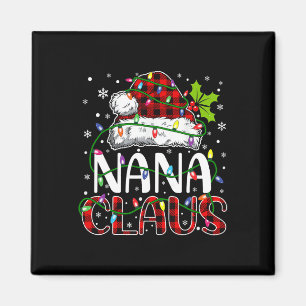Íman Nana Claus Natal Luzes Que Correspondem À Família