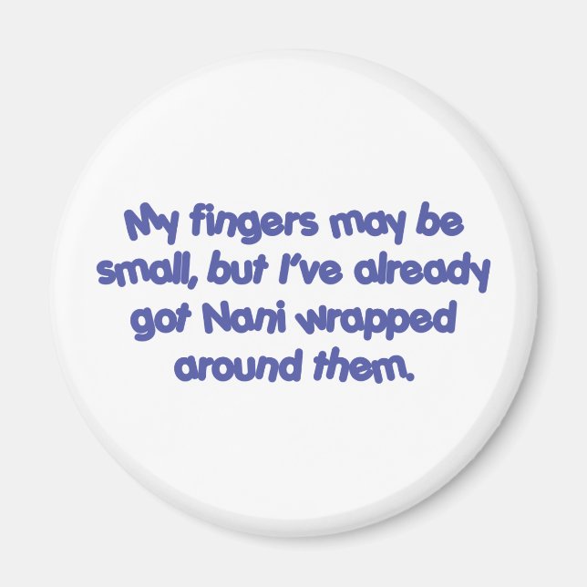 Íman Nani's Empacotados (Azul) (Frente)