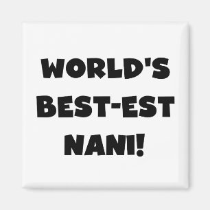 Íman Nani T-shirts e presentes do mundo de texto negro