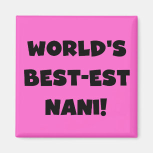 Íman Nani T-shirts e presentes do mundo de texto negro