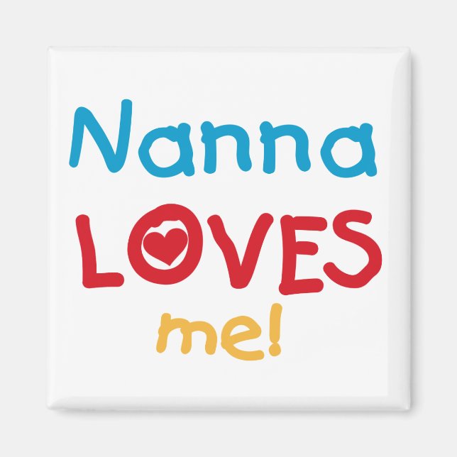 Íman Nanna ama-me T-shirts e presentes (Frente)