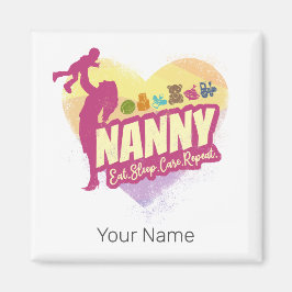 Íman Nanny Nursemaid Vintage Babysitter Nurse de Cuidad