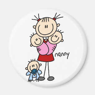 Íman Nanny Stick Figure Magnet