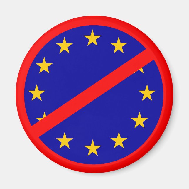 Íman Não à UE (Frente)