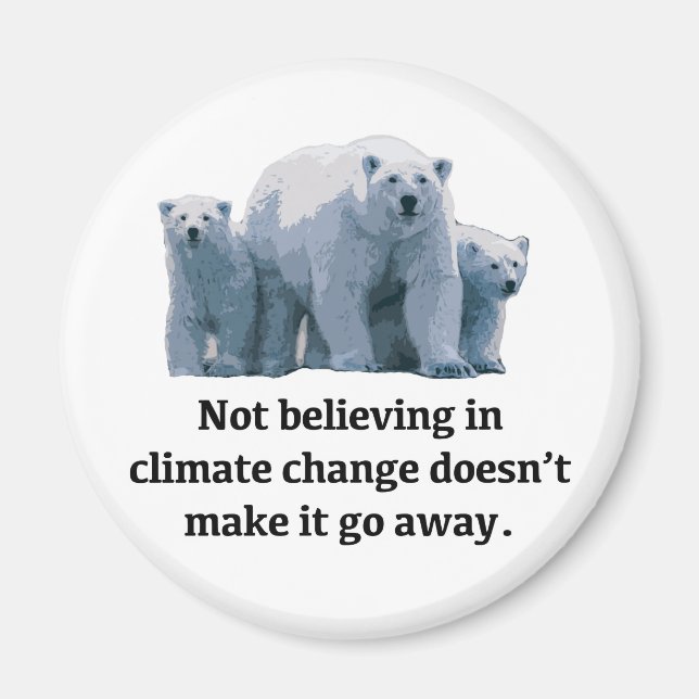 Íman Não acreditar nas mudanças climáticas (Frente)