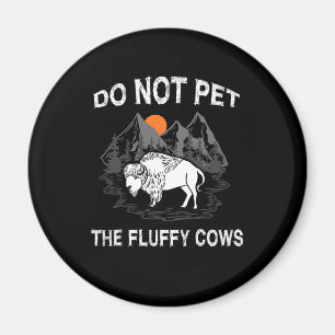 Íman Não Coloque As Vacas Fluffy Engraçadas Bison Gif