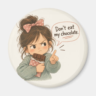 Íman Não coma meu chocolate