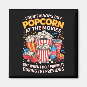 Íman Não compre pipoca filme comida de cinema noite lan