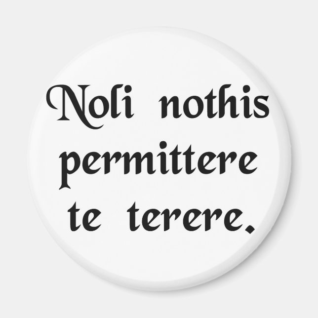 Íman Não deixe os bastardos te abaixarem (Frente)