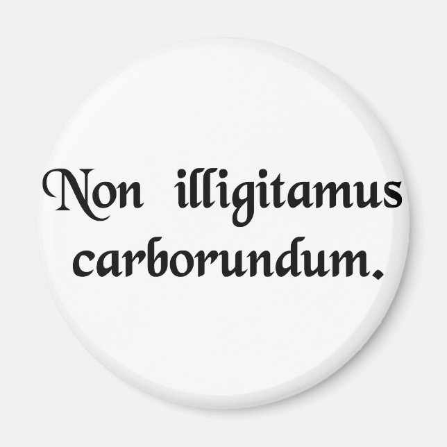 Íman Não deixe que os bastardos te movam. (Frente)