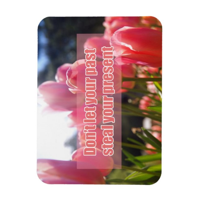 Íman Não deixe seu passado roubar seu presente (Vertical)