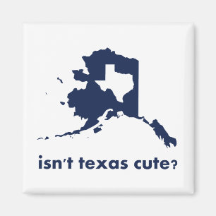 Íman Não é bonito de Texas comparado a Alaska