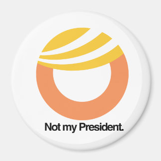 Íman Não é o meu Presidente - Logotipo Trump Toupee - A