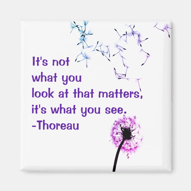 Íman Não é o que você olha para o Thoreau Magnet (Frente)