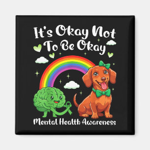 Íman Não é para ser dachshund de conscientização da saú