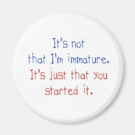 Íman Não é que eu seja imaturo