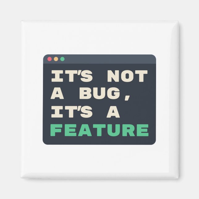 Íman Não é um Bug, é um Humor de Desenvolvedor de Funci (Frente)
