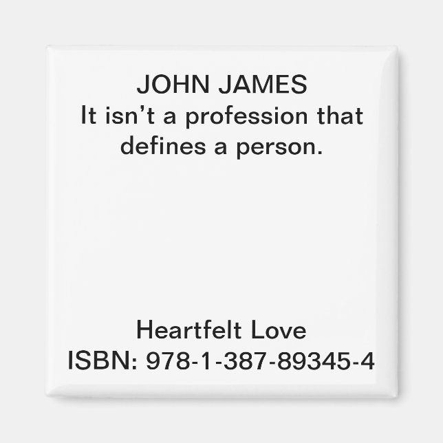 Íman Não é uma profissão que define uma pessoa. (Frente)