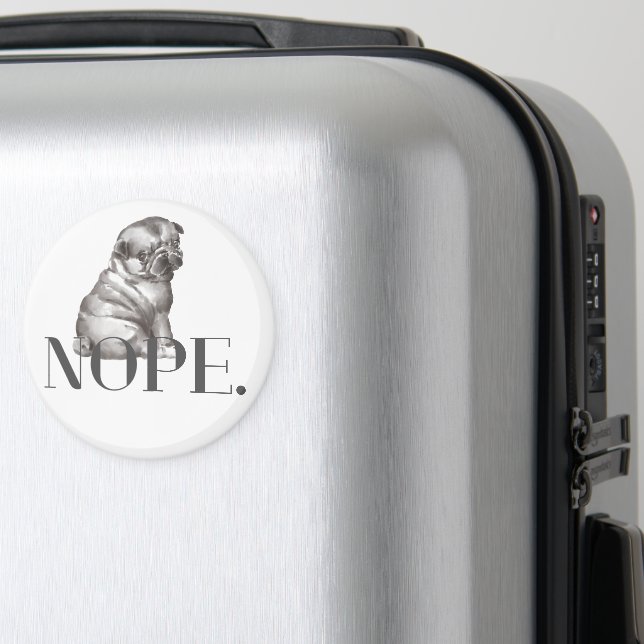 Íman Não. Engraçado Buldogue Francês Lover (In Situ (Luggage))