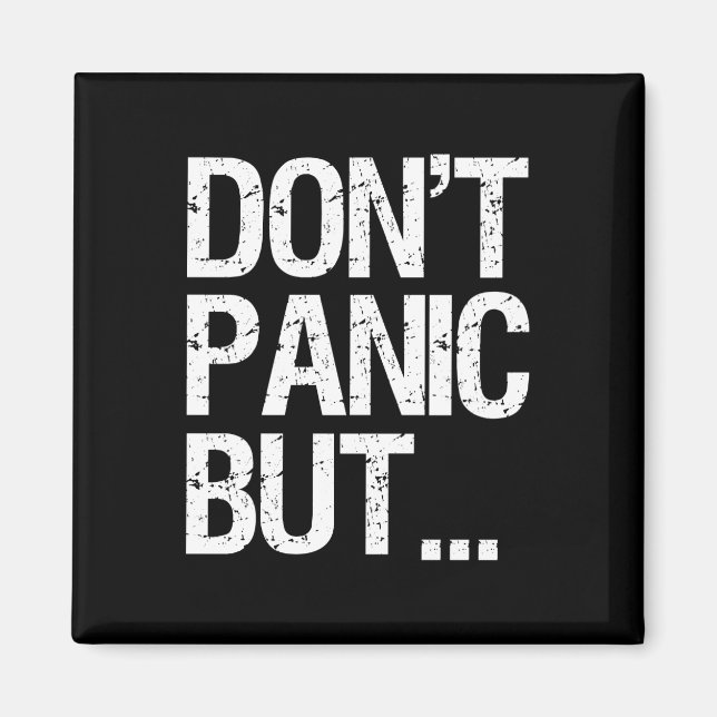 Íman Não entrar em pânico (Frente)