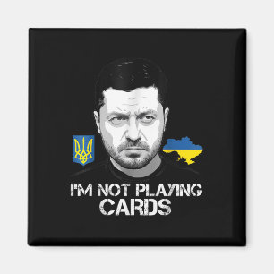 Íman Não estou jogando cartas Zelensky Trump Support