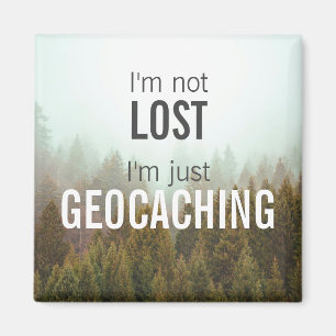 Íman Não estou perdido, apenas geocaching personalizad