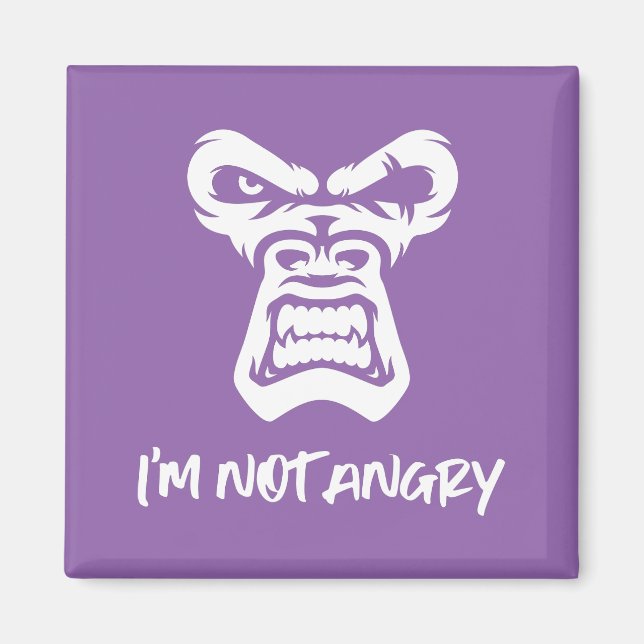 Íman Não estou zangado, o macaco (Frente)