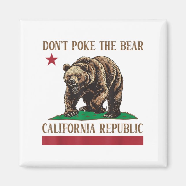 Íman Não faça a camisa do Urso da Califórnia (Frente)