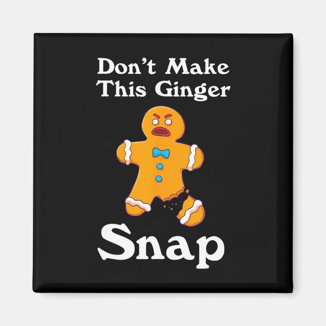 Íman Não faça este Ginger Snap Redhead dar o Natal (Frente)