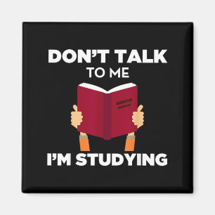 Íman Não Fale Comigo Estou Estudando Livro Engraçado Es