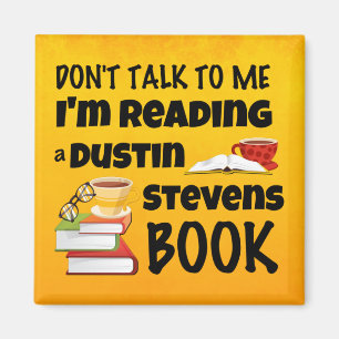 Íman Não fale que estou lendo um livro do Dustin Steve