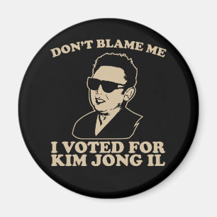 Íman Não faz Blam mim, mim votou para o ímã de Kim J