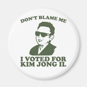 Íman Não faz Blam mim, mim votou para o ímã de Kim J