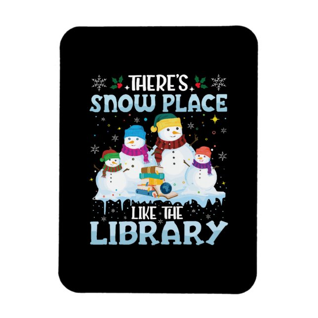 Íman Não Há Lugar Como a Biblioteca no Natal (Vertical)