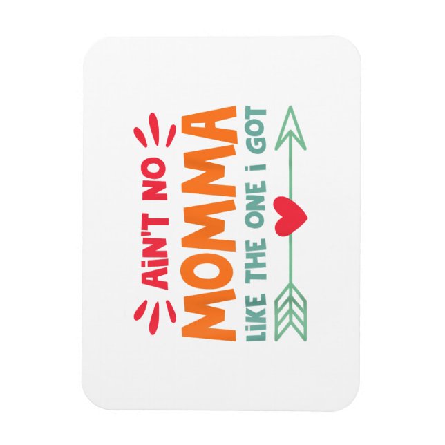 Íman Não há mãe como a que tenho, mãe, com amor, retrô  (Vertical)